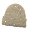 Fashionable Women's Winter Hat with Pearls Role Playing Hat Novelty Thermals Hat Suitable for Everyday Wear