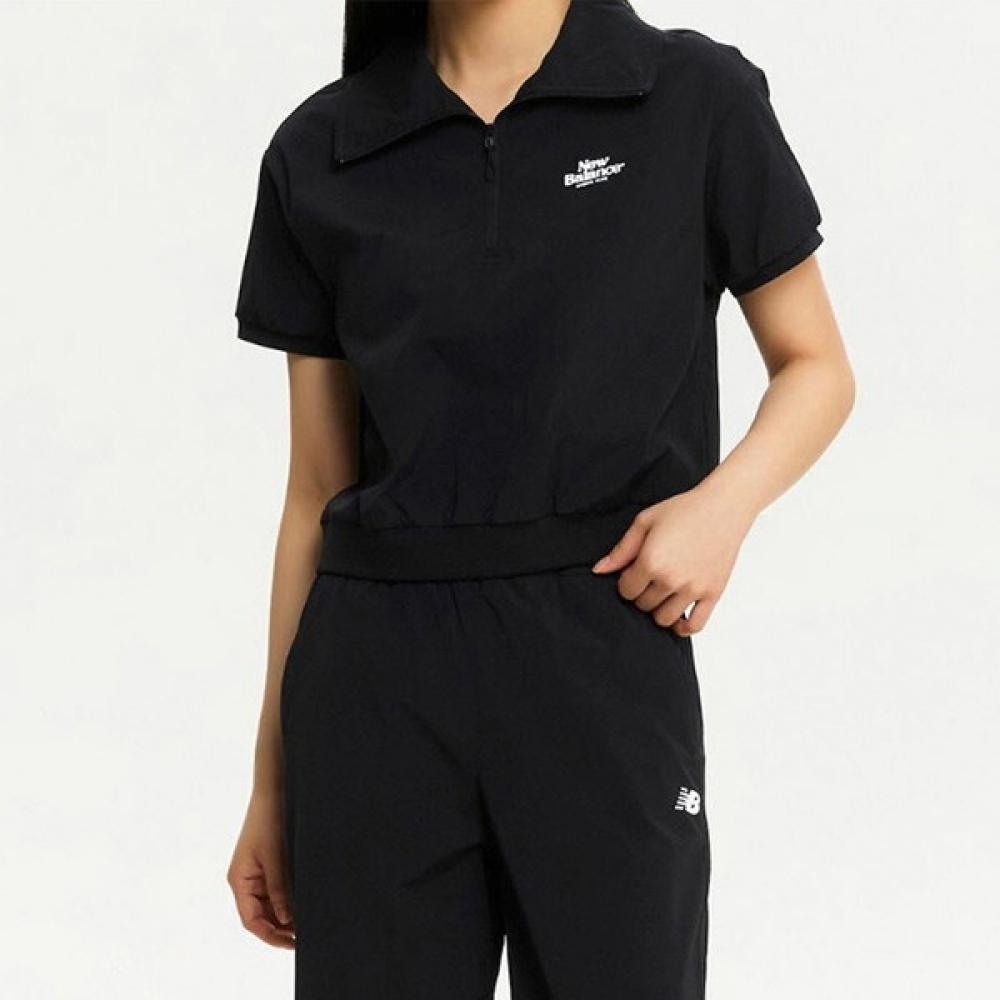 

New Balance Топ с воротником из ткани Woven, на молнии до половины, nbnfe3W612 19 085/size