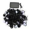Solar Light String 50 Bulbs Cordless Decorative IP66 Waterproof Light String for Outdoor Yard