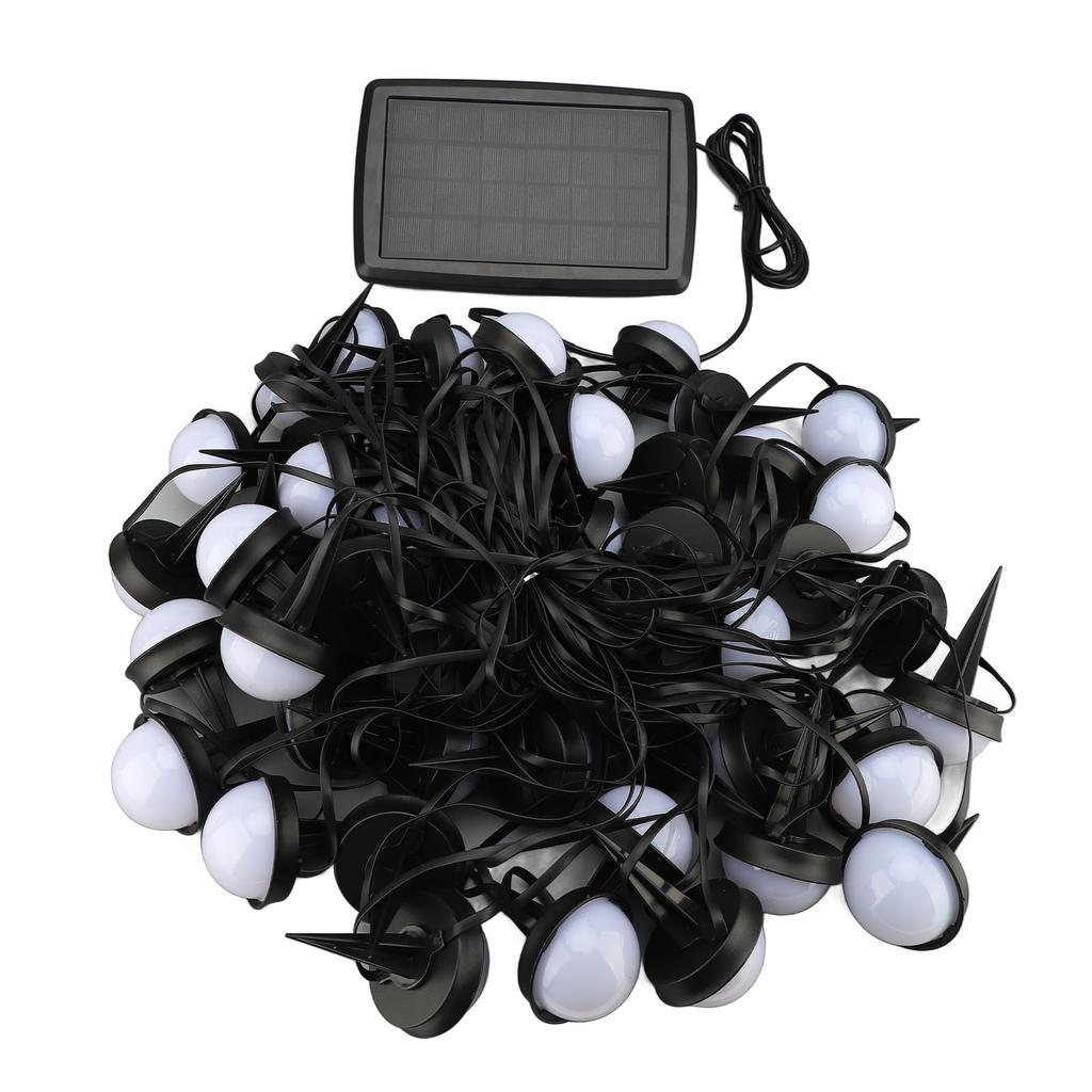 Ghirlandă Luminoasă Solară 50 Becuri Fără Fir Decorativă IP66 Impermeabilă Ghirlandă Luminoasă pentru Curte Exterioară