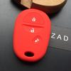 3 Buttons Silicone Car Key Cover Case Skin Protector Holder Rubber Shell for Toyota Sienna Tacoma Tundra Keychain Accessories