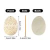 Wooden Easter Egg Ornaments, Easter Holiday Party Decorations, Colorful Paintings, DIY Handicrafts, Hanging Ornaments 20ml