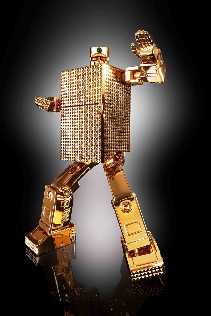 TAMASHII NATIONS Soul of Chogokin Golden Warrior Gold Lightan Gold Lightan 24K gold plated finish Approximately 130mm robot painted movable figure