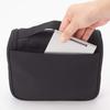 MUJI Polyester Hanging Toiletry 16 x 19 x 6 44904473 Case, Black, Approx. cm,