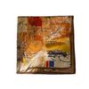 New Retro Literary and Artistic 61 * 61cm Silk Square Scarf Mulberry Silk Cotton Blended Scarf Women's High-end Silk Scarf
