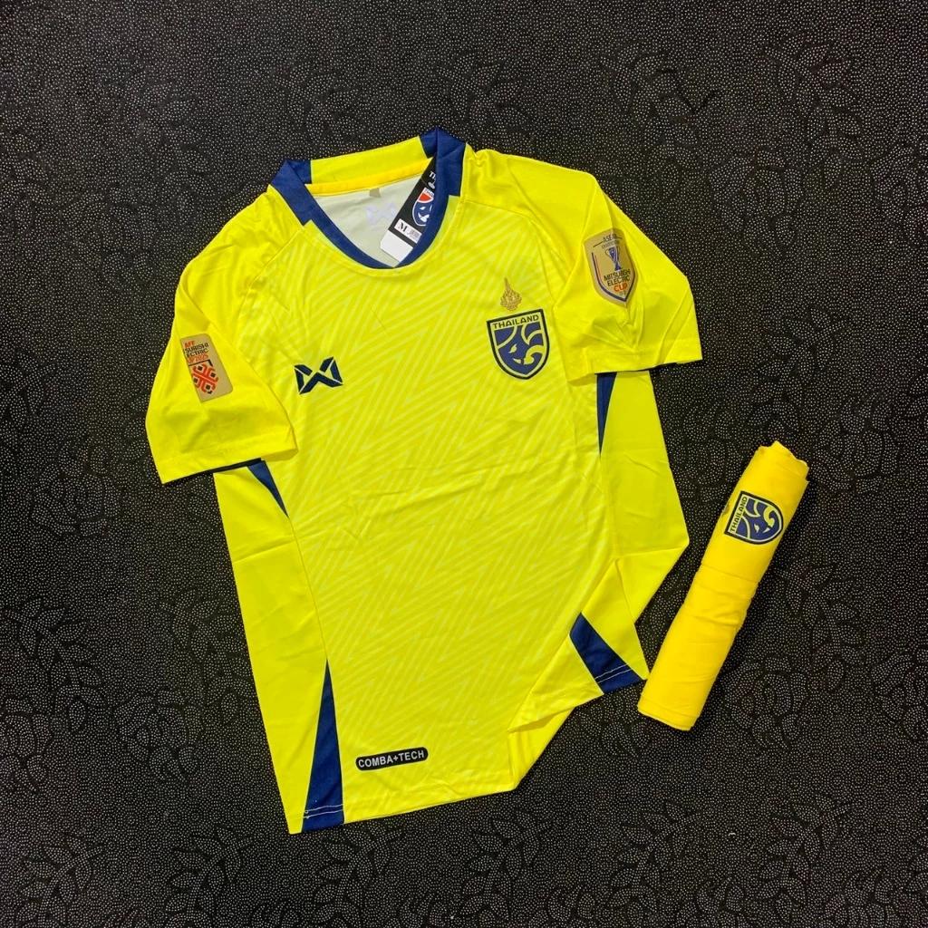 

Футболка сборной Таиланда по футболу SOCCER NATION TEAM JERSEY SHIRT HOME FAN Print V Neck Unisex Men Women Quick Dry Short Sleeve Uniform Elephant Logo Sport 3XL