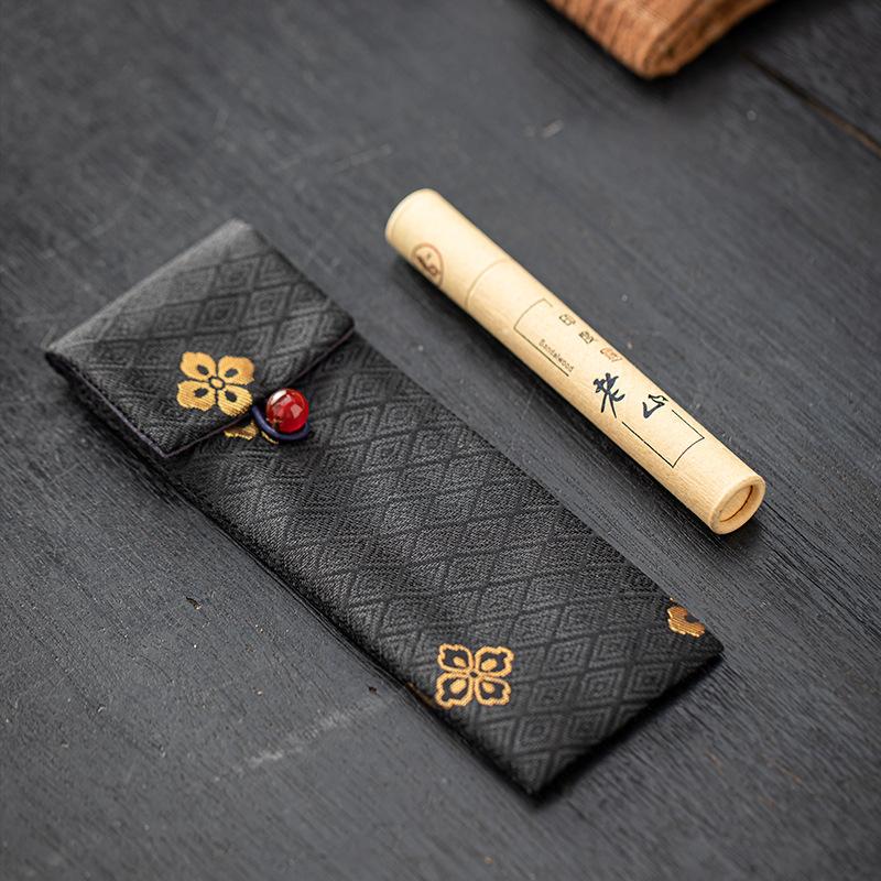 Farbe Brokat Räuchergefäß Tasche Chinesischer Stil Aufbewahrungstasche für Räuchergefäß Werkzeuge Zubehör