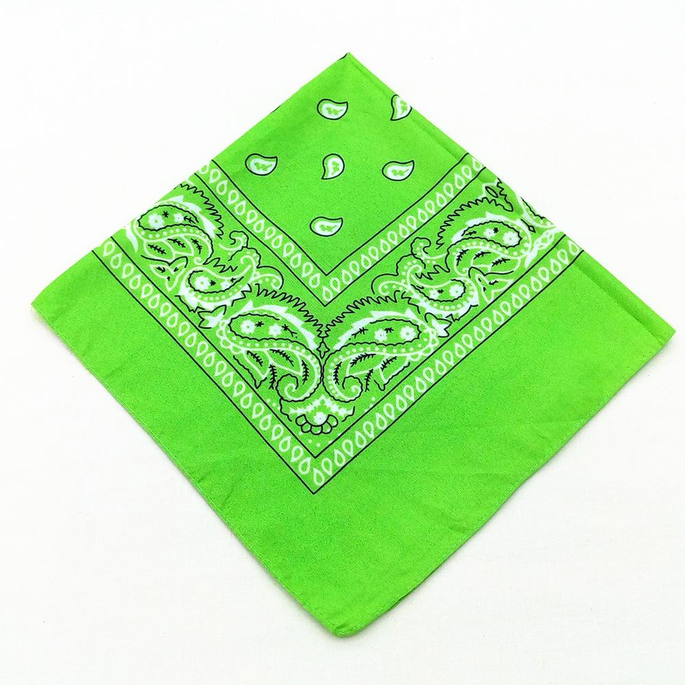 Hip Hop Bandana 23 Stijlen Man Vrouw Mode Outdoor Hoofdbanden Haarband Polsbanden Haar Sjaals Hoge Kwaliteit Haar Accessoires green