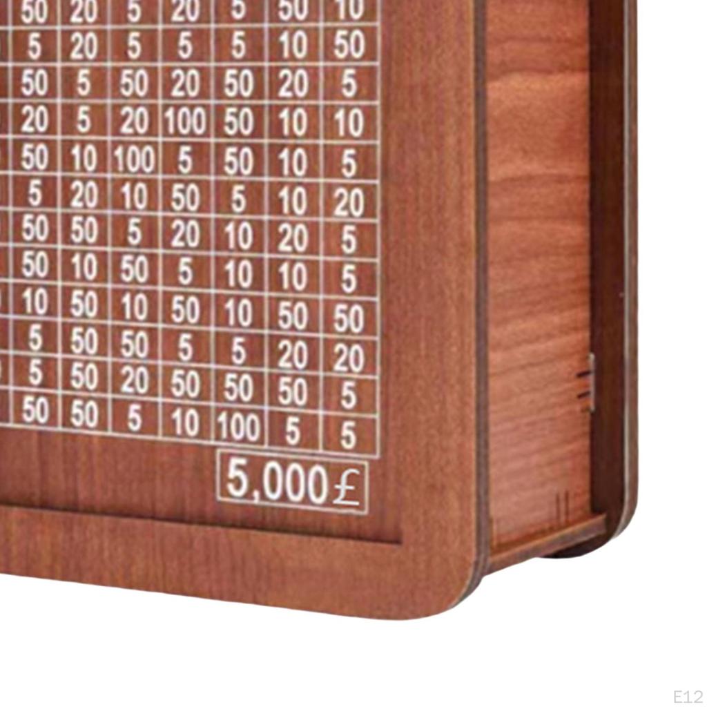 Retro Money Box Saver with Counter Crafts Storage Case Counting Target Piggy Bank for