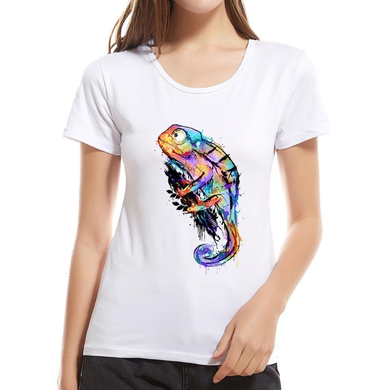 Round Neck Short Sleeved T-shirt Fashionable Casual Animal T-shirt Personalized Trendy Couple Short Sleeved T-shirts