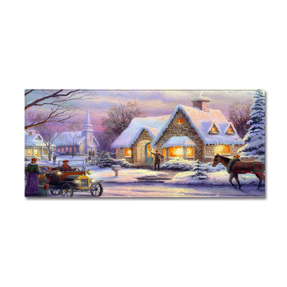 Christmas Kitchen Sand Carpet Doormat Long Floor Mat