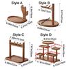 Large Capacity Wooden Storage Rack Decorative Waterproof Jewelry Display Rack Space Saving Moisture-proof