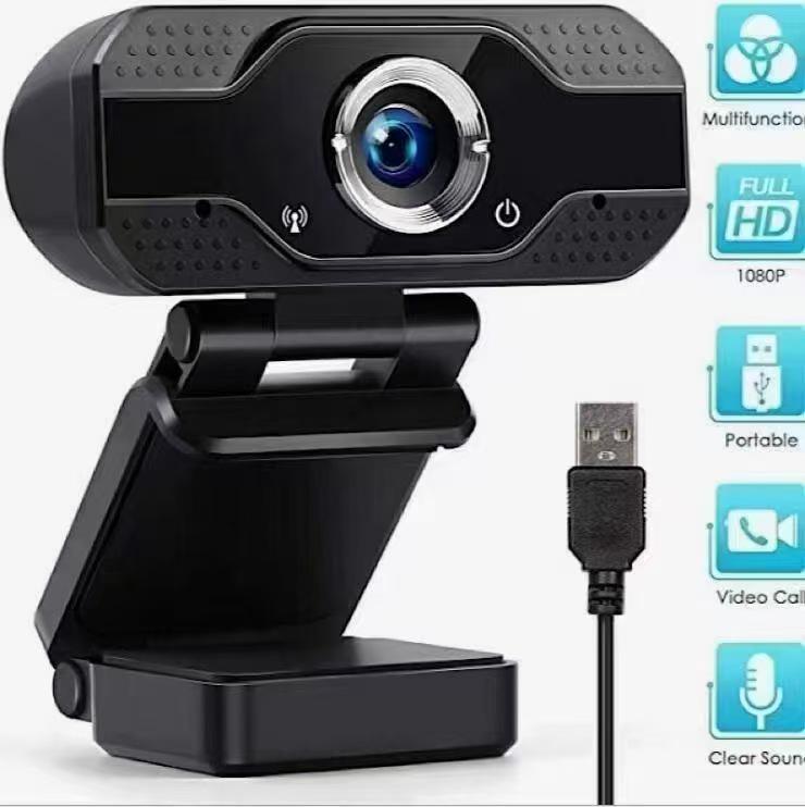 HD 1080p Driver-Free Webcam for Online Classes & Video Conferencing