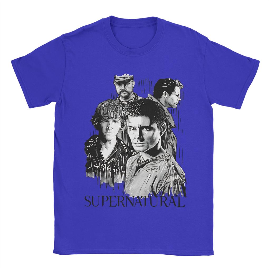 Dean Winchester Supernatural Graphic Printing T Shirt Men Women  Pure Cotton  Tee Shirt Clothes
