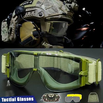 JSJM 2025 New Tactical Goggles - Windproof Sports & Outdoor Eyewear for Shooting, Cycling, Mountaineering - UV400 Protection