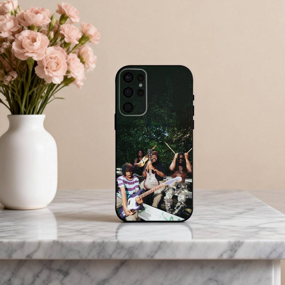 Punk T-The P-Paradox Band Phone Case For Samsung S25,24,23,22,30,21,10,9,Ultra,Plus,Lite,FE,4,5 G Soft Black Case