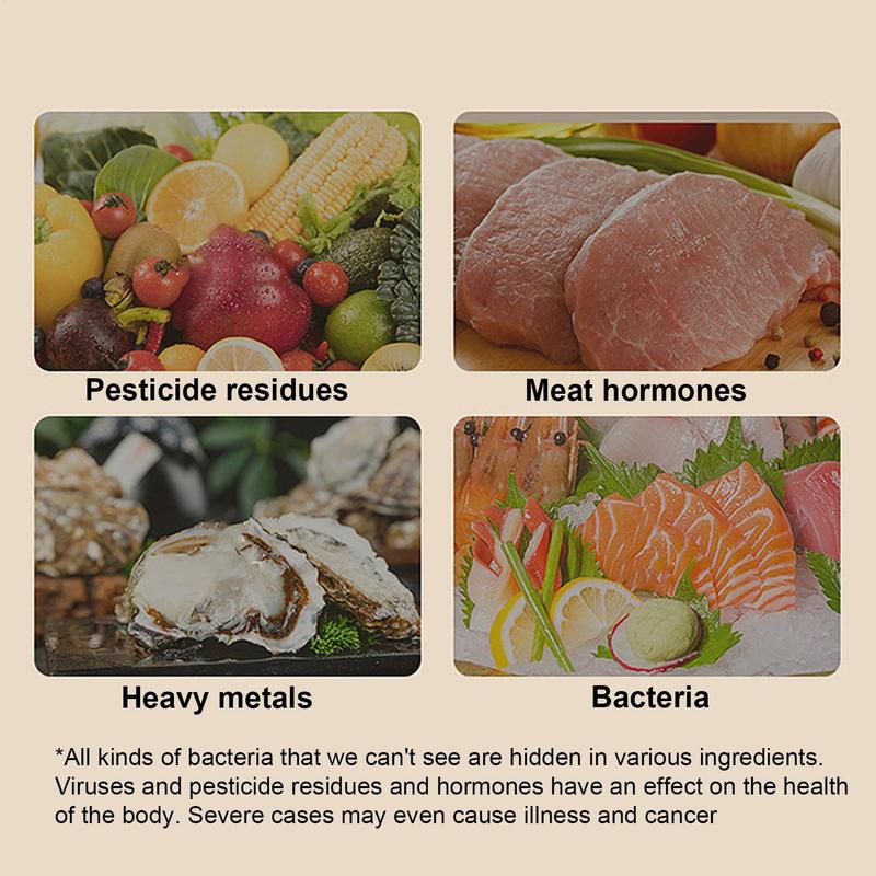 Fruit Cleaner Bowl Portable Fruit Washer Bowl Electric Food Purifier Automatic Cleaning Machine for Washing Draining Meat