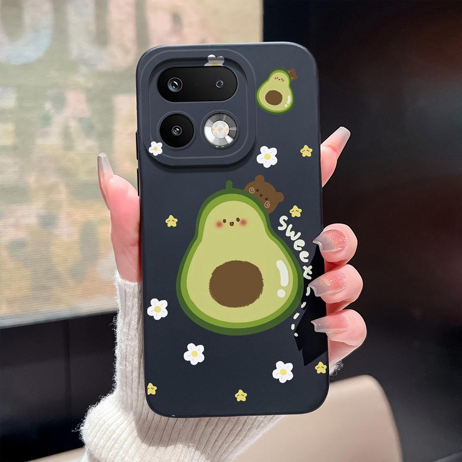 Case For OPPO Realme 16 Pro 16 Pro Plus Cute Kitten Avocado Full Protection Shell For Realme 16 Pro+ Liquid Silicone Back Cover