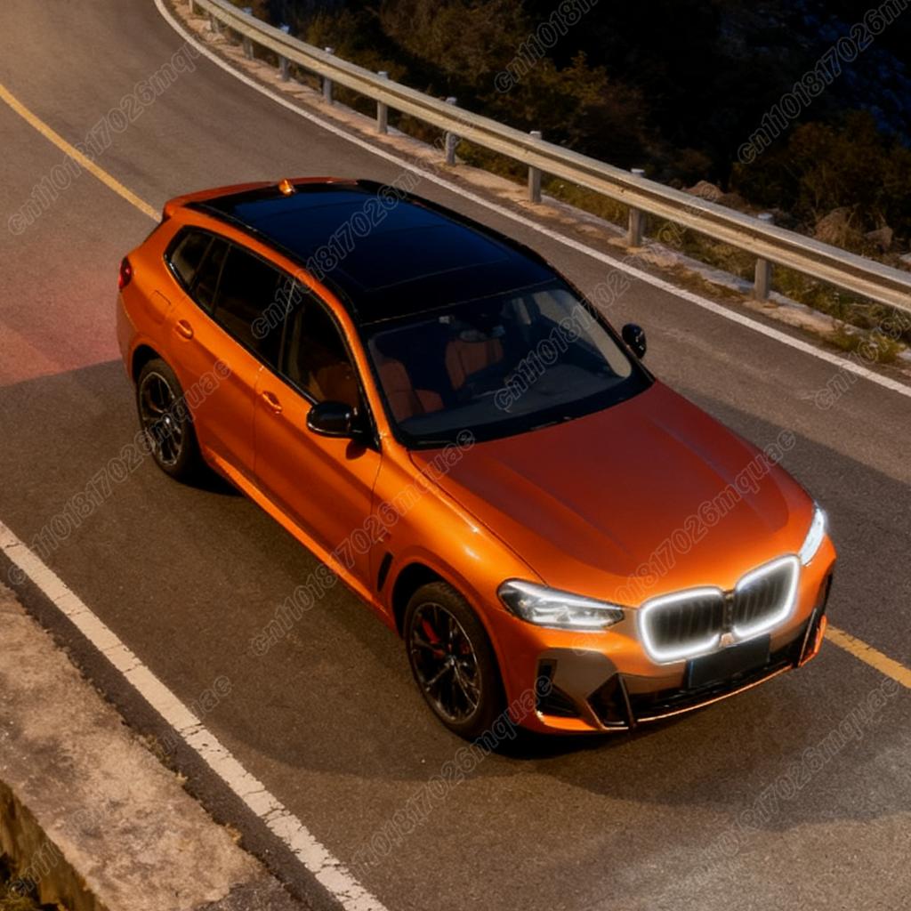 For BMW X3 G01 2022 2023 2024 Automobile Water Tank Protective Cover Font Air Intake LED Grille Modification Decoraiton Body Kit