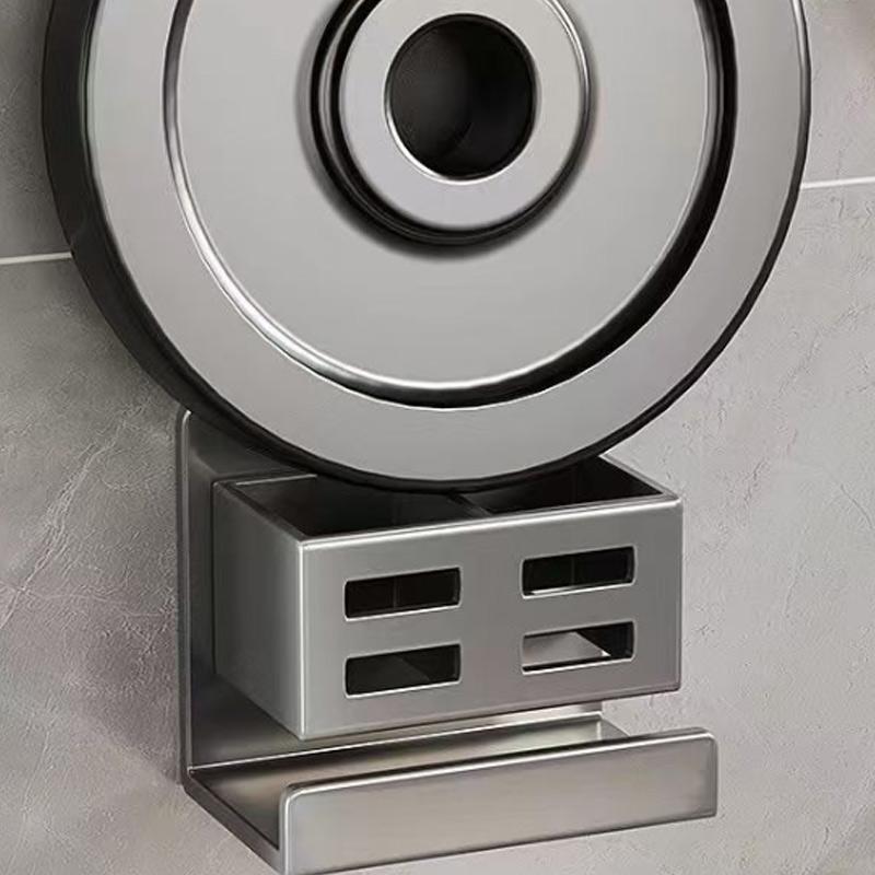 Hole-free Multifunctional Washbasin Toothbrush Holder Box Bathroom Razor Hair Comb Organizer Storage Rack Wall-Mounted