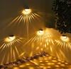 Solar Wall Lamp For Garden, 6 Leds, Outdoor Lamps