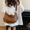 Solid Color High-end Versatile Tote Bag Women's New Large-capacity Simple Commuter Portable Shoulder Bag