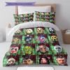 Horror Killer Pattern Bedding Quilt Set Quilt Cover Pillowcase Home Decoration Gift (1 * Duvet Cover + 2 * Pillowcase, Without Core)