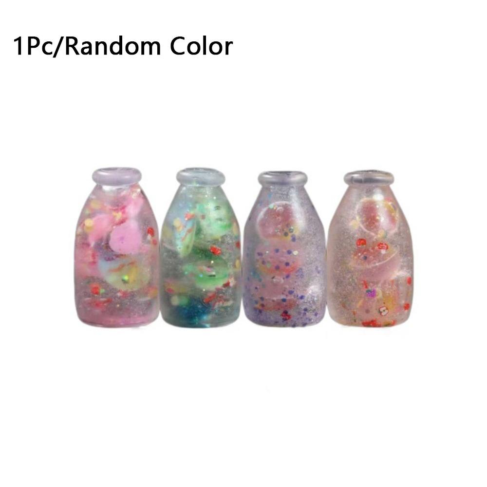 Maltose Simulated Candy Bottle Toy Stress Relief Milk Bottle Squeeze Toy  for Adults Kids Gift