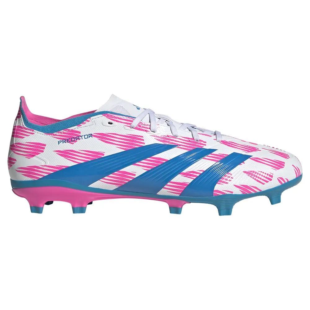 Adidas predator league fg soccer shoes hybridfeel upper White/Blue/Pink
