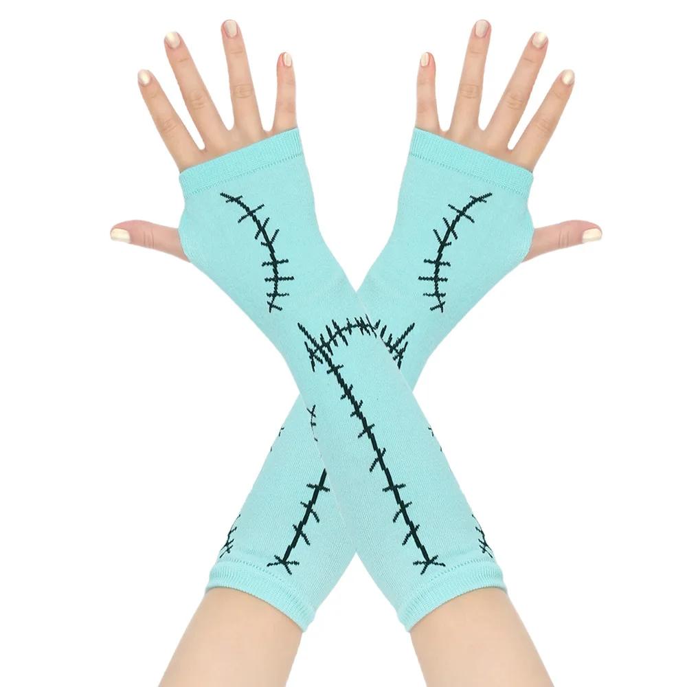 

Женские чулки до бедра, варежки, перчатки, комплект, женские, черные, белые, длинные, выше колена, носки Лолита, Хэллоуин One Size