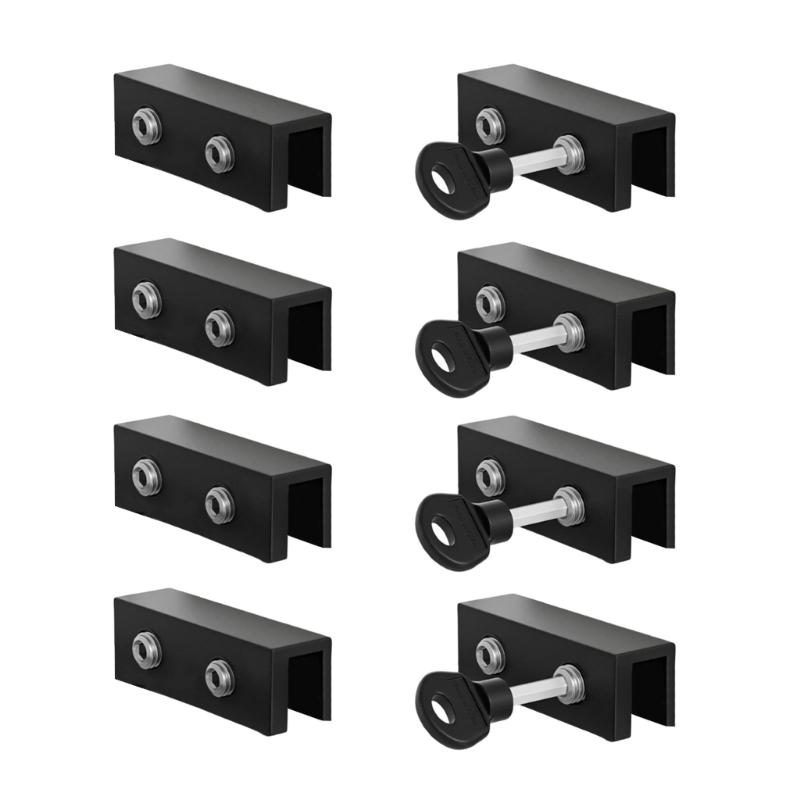 Sliding Security Window Lock with Key Adjustable Window Lock Security Window Stoppers for Patio Bedroom Home and Office