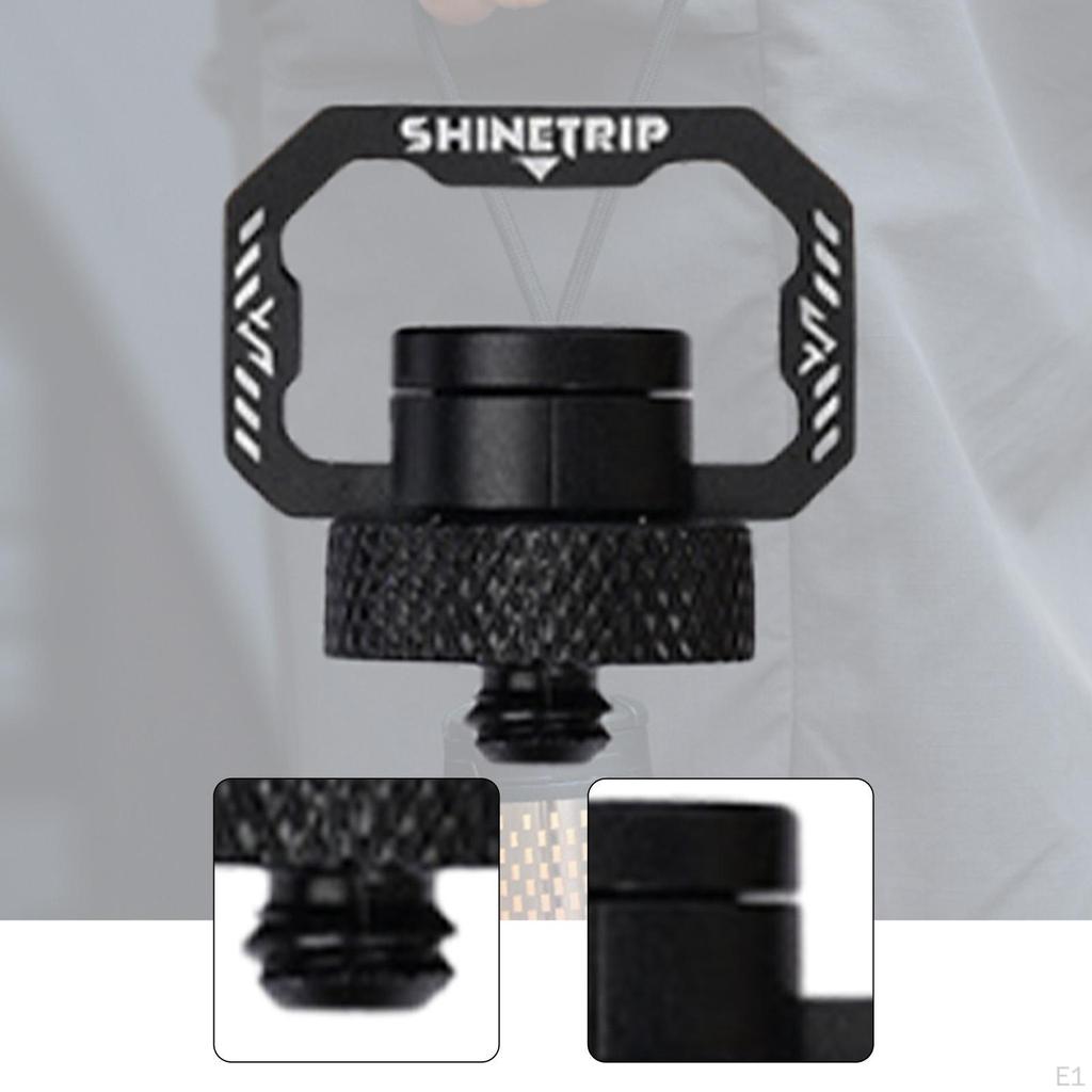 Portable Light Hanger Rotating D Universal 1/4 Thread Versatile Lightweight Aluminum Alloy for