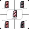 Compatible with GMC Sierra 2014-2018 Taillight Assembly: Turn Signal, Welcome Light, Brake Light.