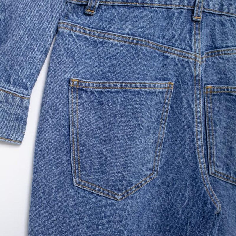 Kaslead New Arrival Women's Clothing Fashion Style Fashion Minimalist Casual Denim Jumpsuit 1879227