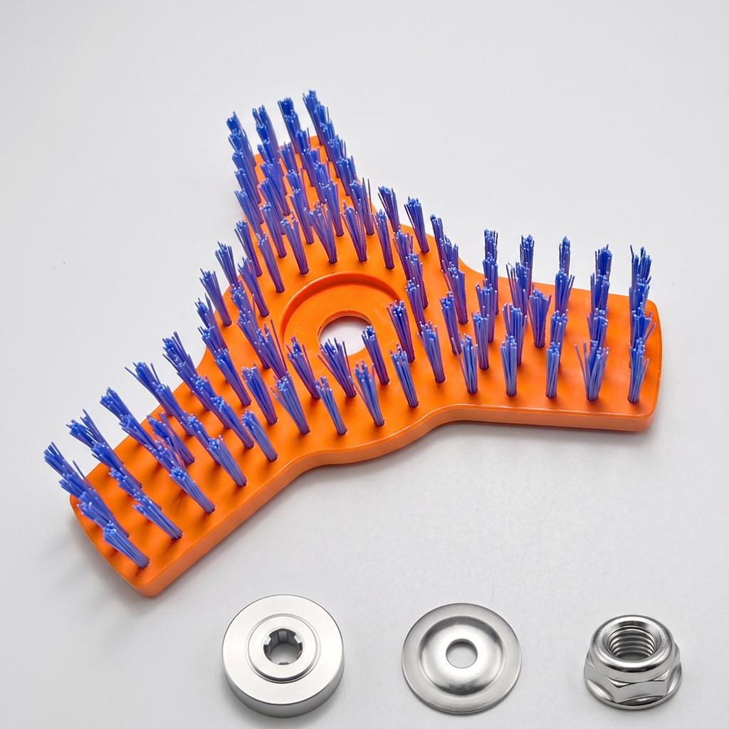 Scrub Brush Head Outdoor with Pole Socket Stiff Multi-Purpose for