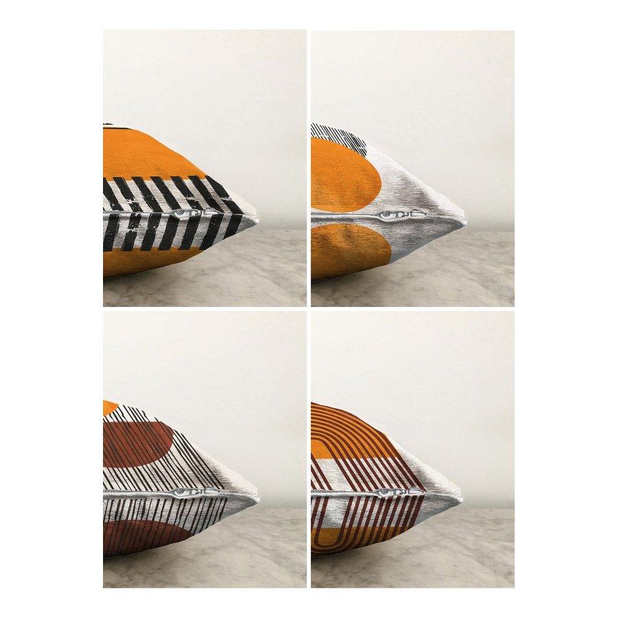 Set di 4 federe per cuscini stampate in digitale