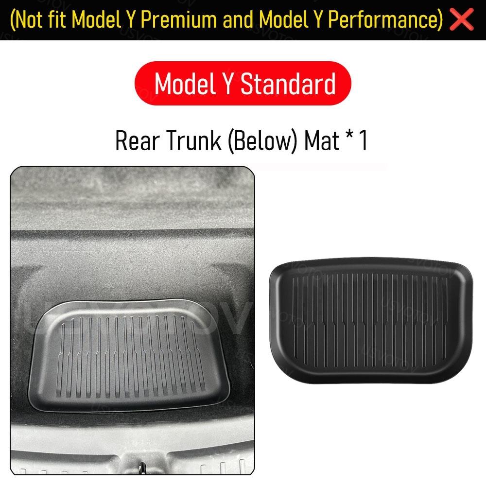 Floor Mats for Tesla Model Y Standard RWD AWD 2026 All Weather Floor Mat Cargo Liner Trunk Mat Frunk Backrest Mats Accessories