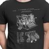 T-Shirt Zweiter Weltkrieg Verschlüsselungsmaschine Patentdruck Kunst 1944 Chiffre Enigma Sigaba Pt402