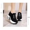 Women's Casual Shoes Autumn New Korean Version Height-increasing Thick-soled Zipper Suede Women's Shoes Fashion Sneakers