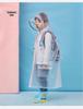 Kids' Academy Style Cartoon Raincoat with Invisible Backpack Feature