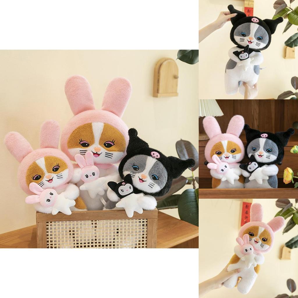 Adorable Anime Cat Plush Doll Soft Cuddly Pillow Companion For Girls Gift And Decor