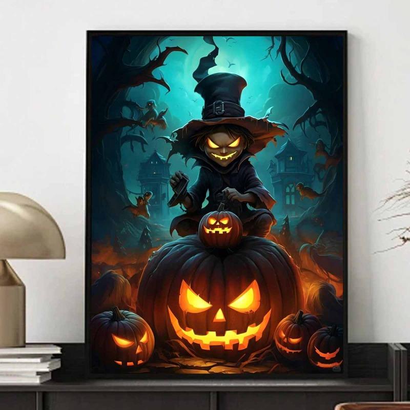 5D Diamond Painting Halloween Fantasy Dark Style Decoration DIY Full Diamond Mosaic Inlaid Cross Stitch Set Gift