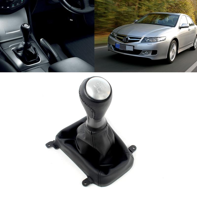 5 Speed Gear Shift And PU Boot For HONDA ACCORD EURO VII 7 MK7 2003 2004 2005 2006 2007 2008