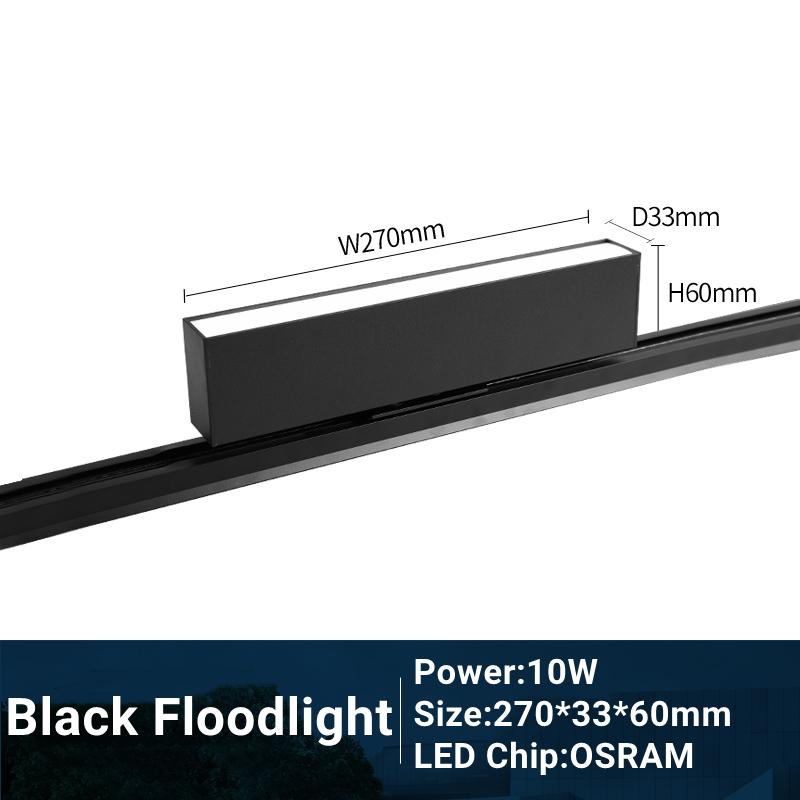 Modern LED Track Light 110/220V Adjustable 10/20W COB Ceiling Grille Spot Lamp Aisle Store Shop Linear Fill Rail Lighting System