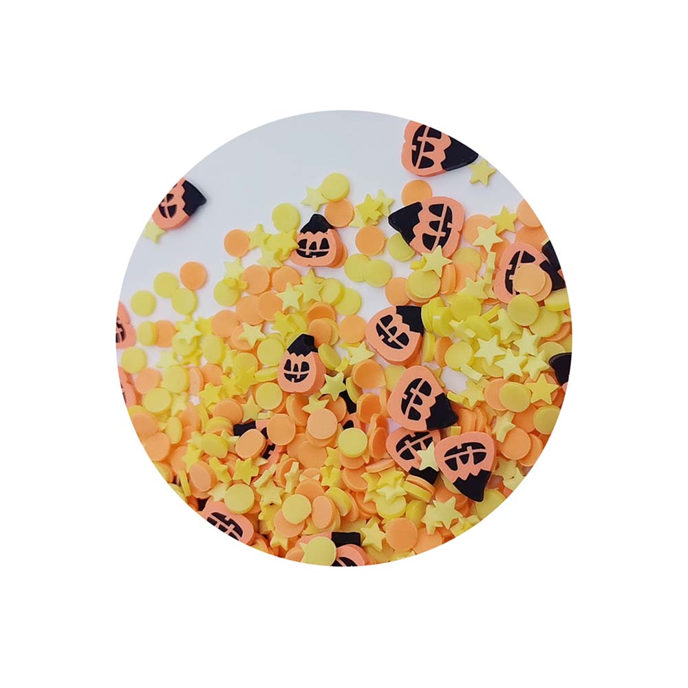 High Quality Autumn Season Yellow Leaf Slice Polymer Clay Crafts for Sprinkles Slime Fillers Holiday Party Decorations
