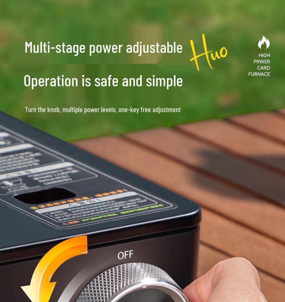 Windproof Portable Outdoor Butane Cassette Stove for Tea and Cooking