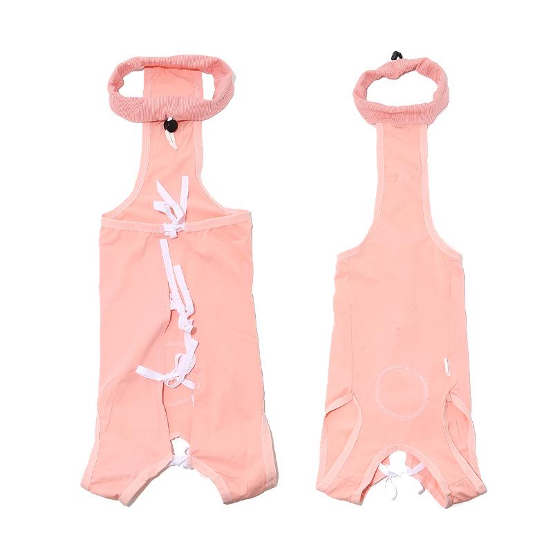 New Style Dog Sterilization Suit: Breathable, Anti-Licking, High-Elastic Recovery Suit with Simple Tie-Up Design