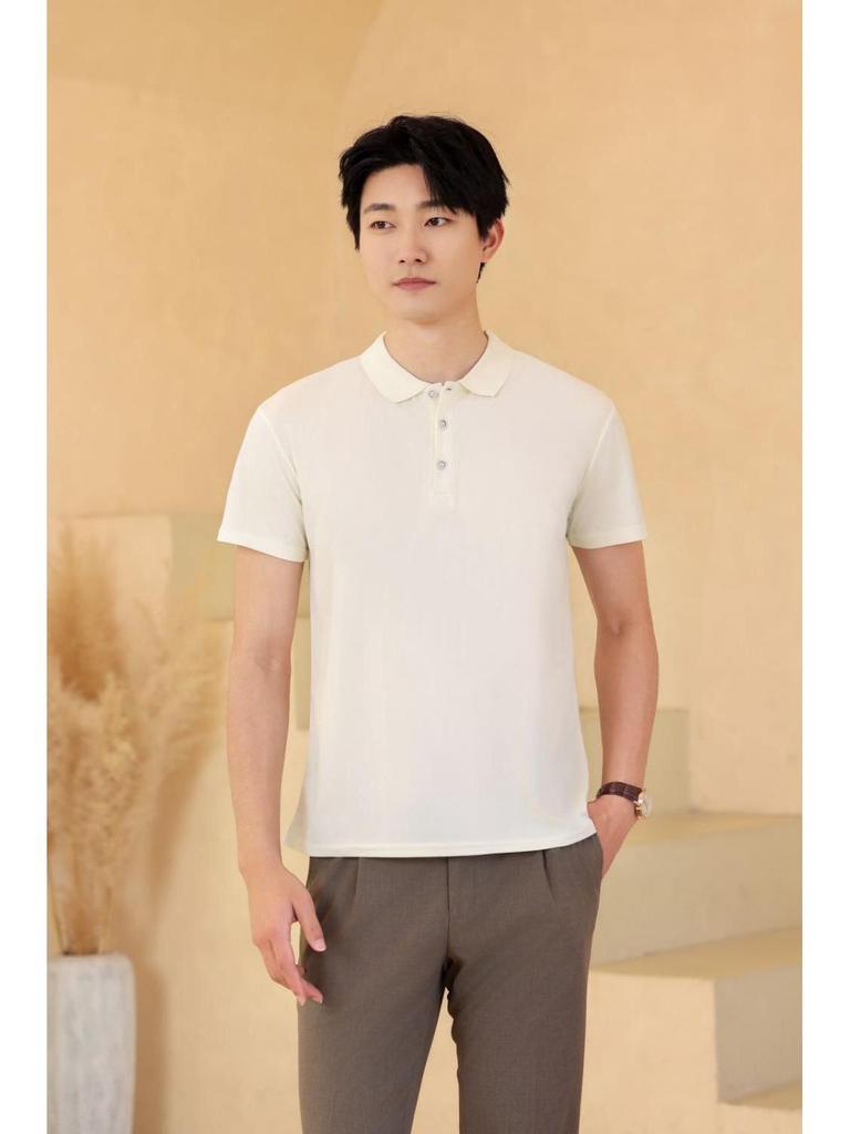 Kurzarm Umlegekragen Kundenspezifisches Poloshirt - Unifarbe, Werbe-T-Shirt, Arbeitskleidung Uniform, Doppelring-Schnalle.