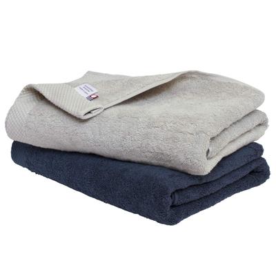 Conjunto de Banho Certificado Bloom Imabari de Fabricação Interna no Japão x Toalhas, 2, Ciel, Qualidade de Hotel, Absorvente, Secagem Rápida, Secagem, 100% Algodão, (Cinza marinho)