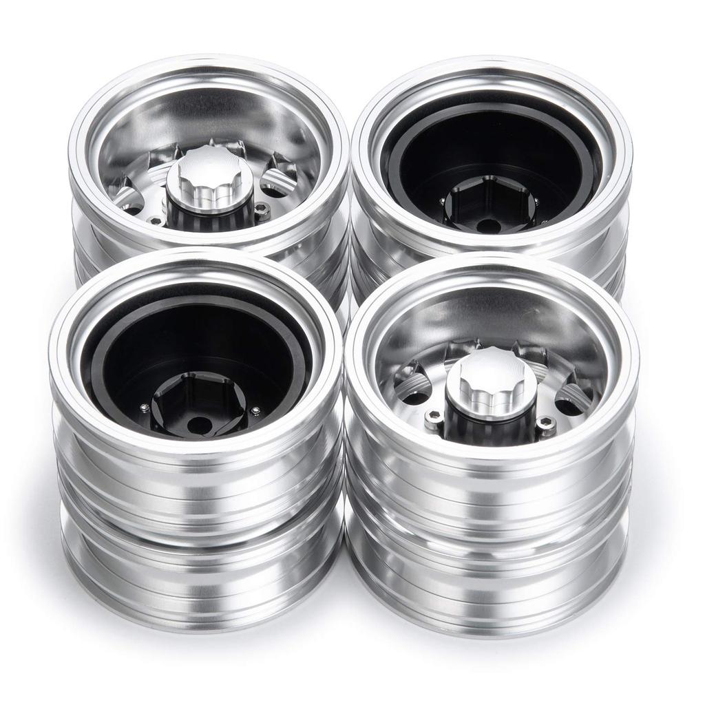 Wheel Hubs, Tire Inners, Rear Wheel Rim Hubs for 1/14 Tamiya Tractors and Climbing Trailers (4 pieces)